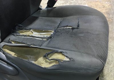 toyota hilux seat damaged