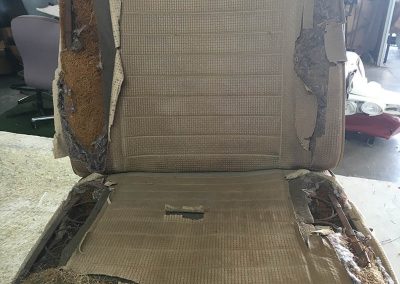 vw combi seat damaged