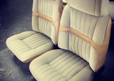 XC Ford front seats re-trimmed in Fairmont